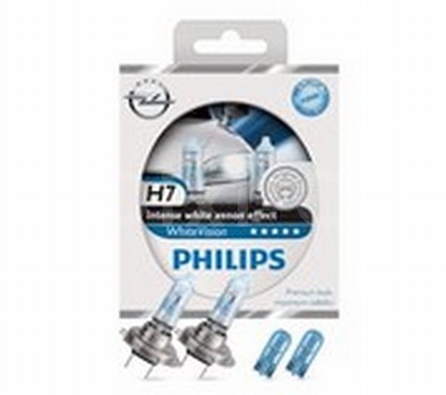 Zestaw żarówek halogenowych H7 Philips WhiteVision